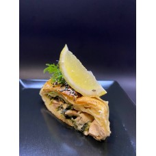Пиріг рибака (лосось,шпинат,сир,в хрусткому тісті)